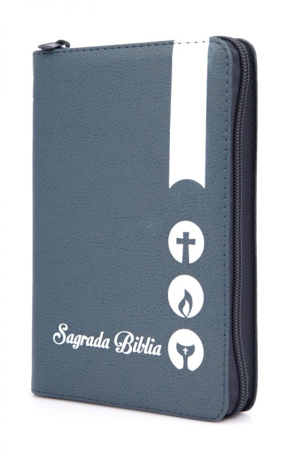 Biblia Dios Habla Hoy Linea Colores Mediana Gris con Cierre