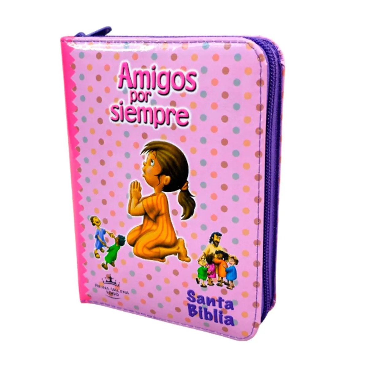 Biblia RVR022cdPZPJRa/ Nueva Amigos Por Siempre Rosada Cierre Sin Concordancia