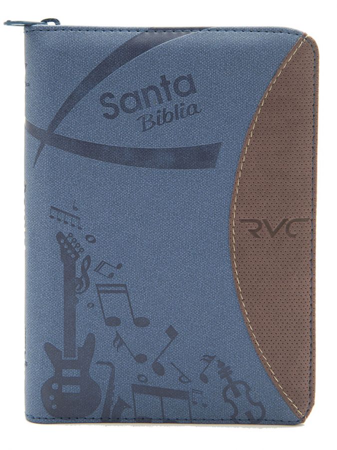 Biblia Tamaño 045 Azul Vinotinto Palabras De Jesús En Rojo