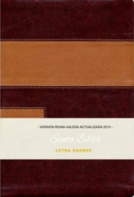 Biblia Piel Europea Dos Tonos Letra Grande