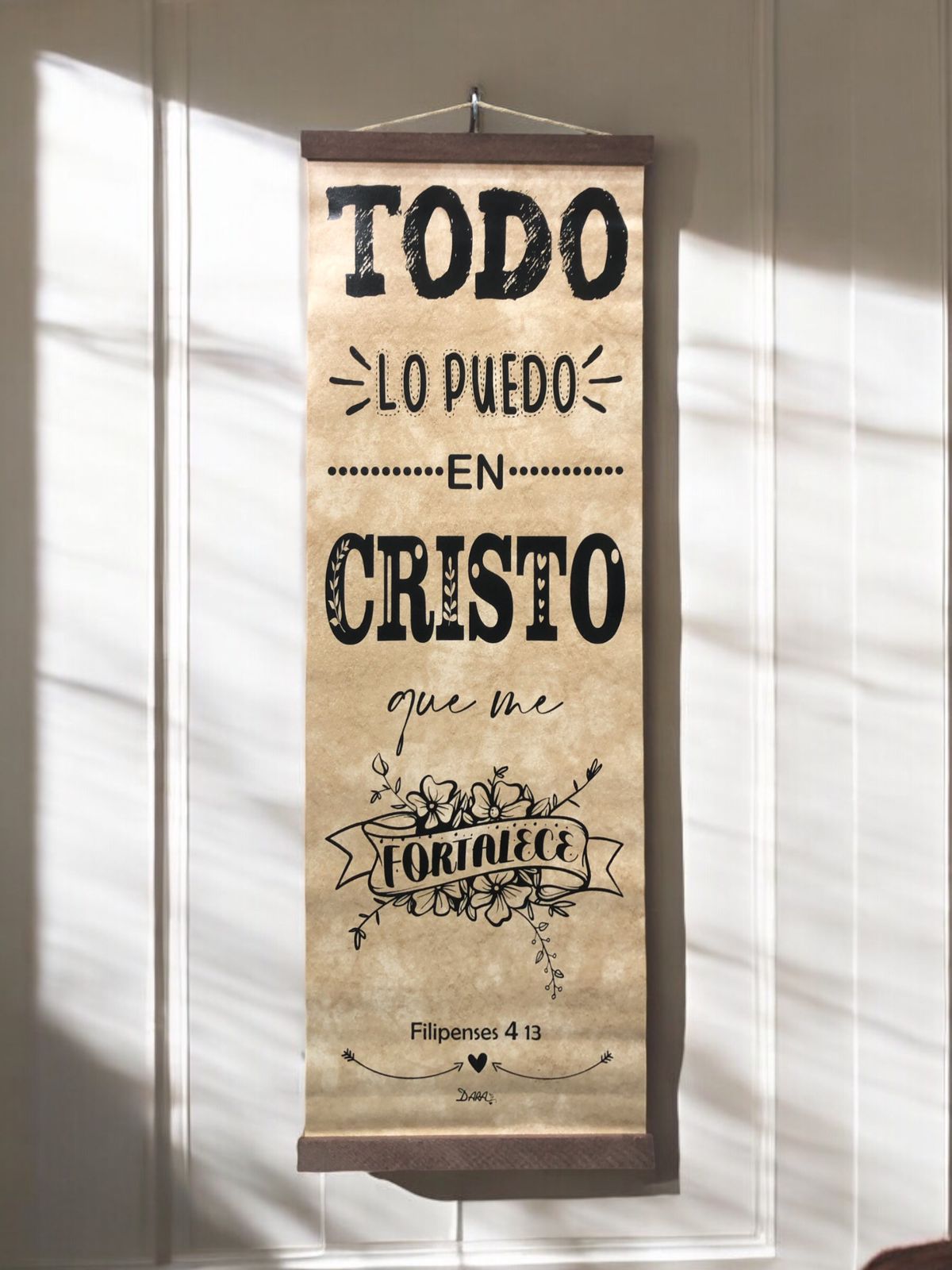 Pergamino Todo lo Puedo en Cristo