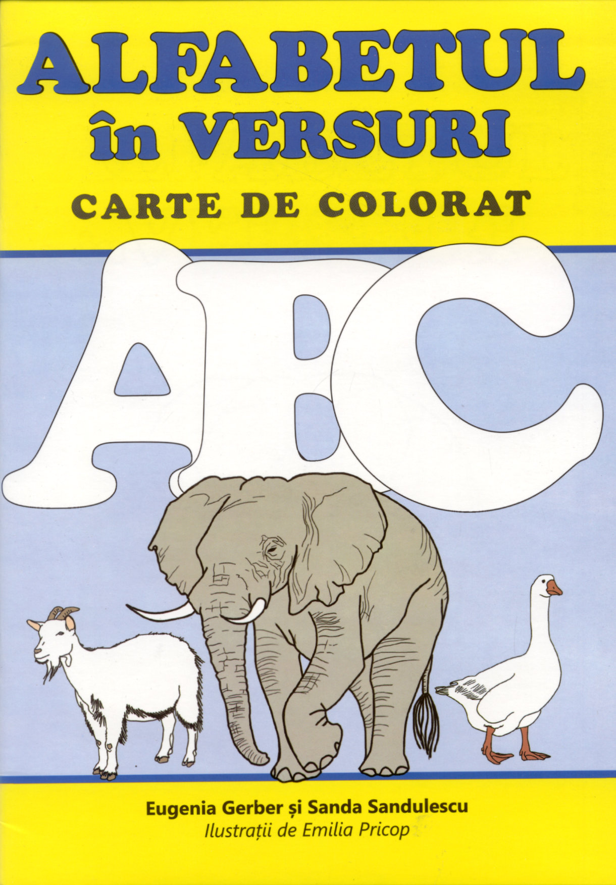 Alfabetul în versuri - carte de colorat