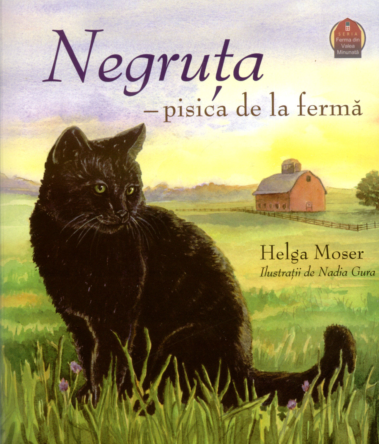 Negruta - pisica de la ferma. Seria Ferma din Valea Minunata