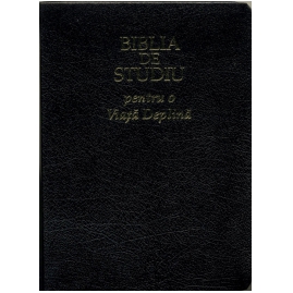 Biblia de studiu pentru o viaţă deplină, piele, fermoar, neaurită