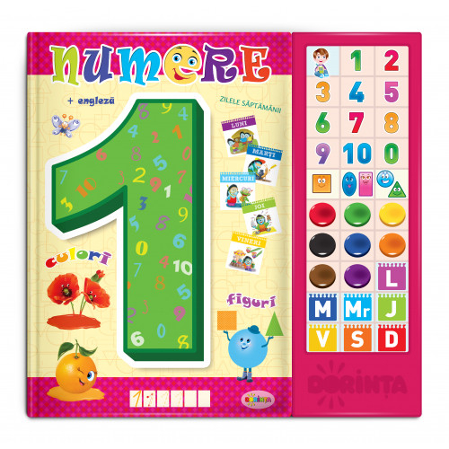 Carte cu sunete - Numere (bilingvă)