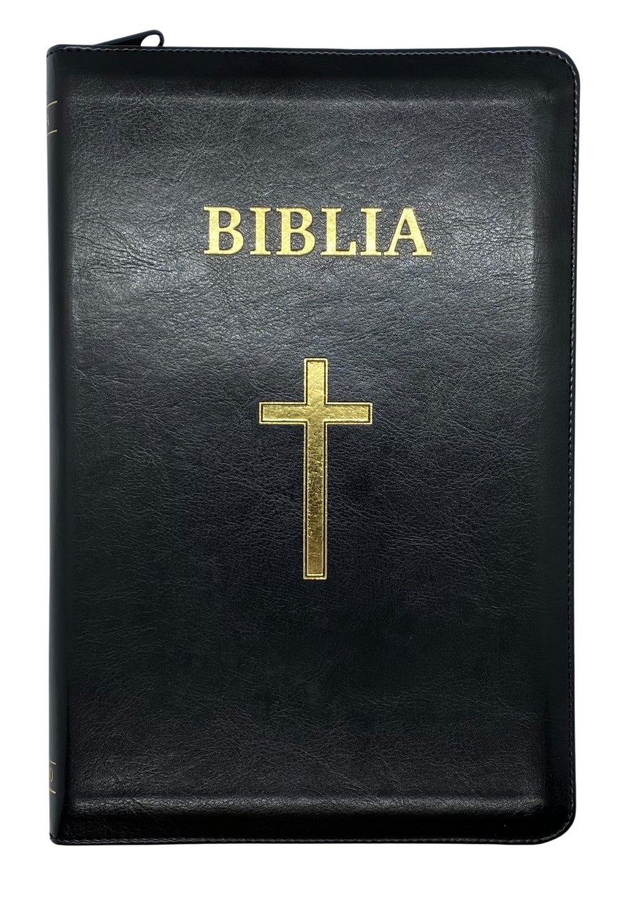 Biblia, editia Centenara, cu fermoar, neagra